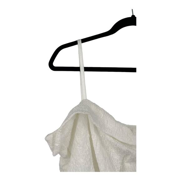 ASOS Design dress strappy textured minidress white size 14 - Picture 3 of 8